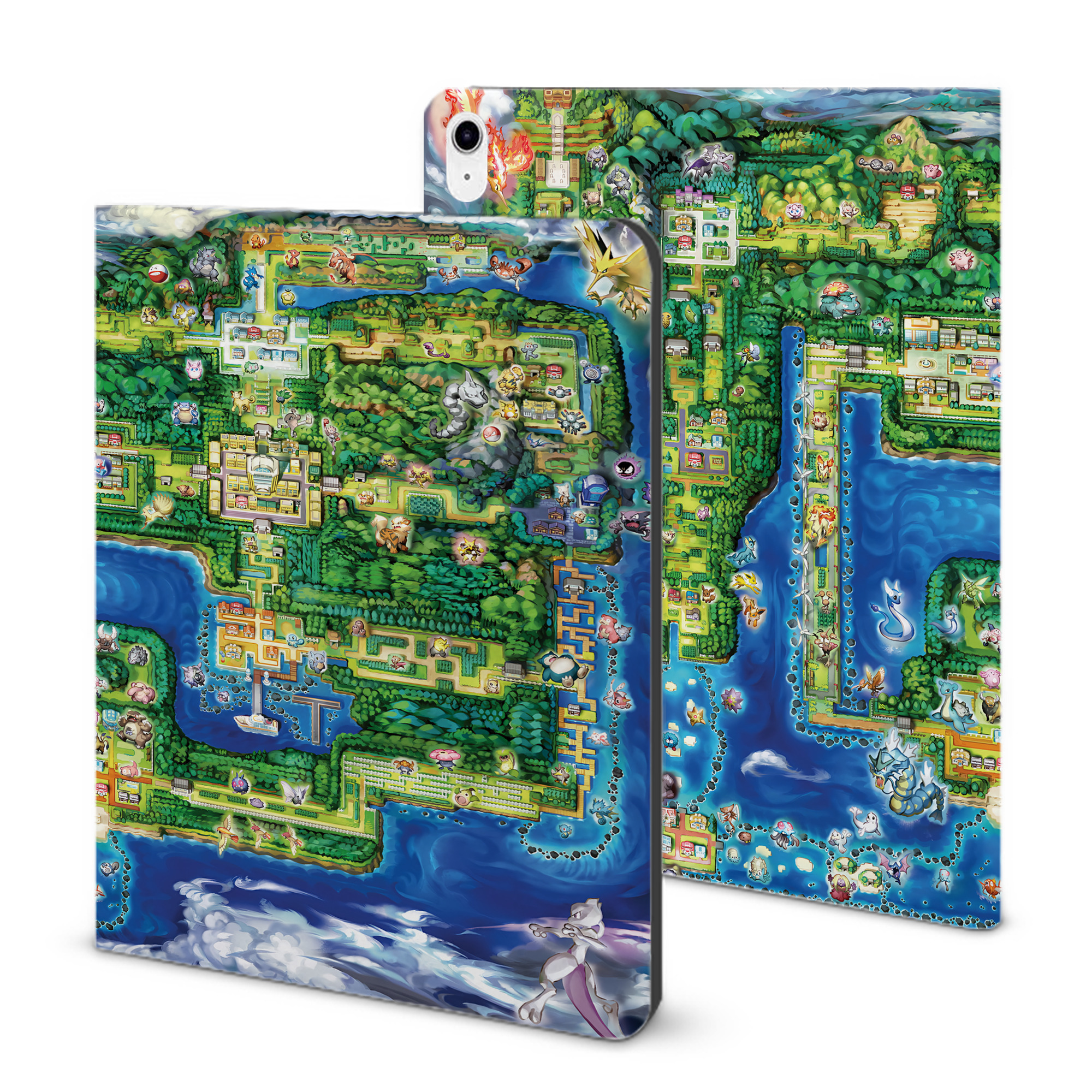 （画像用） ポケットモンスター Pokémon IPad ケース ブック型 PUレザー TPU 耐衝撃 軽量 薄型 ペン収納なし 全面保護 IPad 各モデル対応